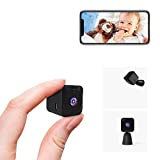 Hidden Camera Mini Spy Camera for Home Security 4K Full HD Wide Angle Wireless WiFi Small Nanny Cam with Phone App Indoor Spy Cam Tiny Spy Cameras with Motion Detection Night Vision