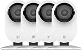 YI 4pc Security Home Camera, 1080p WiFi Smart Wireless Indoor Nanny IP Cam with Night Vision, 2-Way Audio, Motion Detection, Phone App, Pet Cat Dog Cam - Works with Alexa and Google, YYS.2016