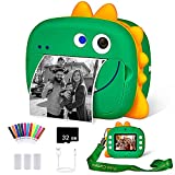 WQ Kids Camera, WiFi Instant Print Camera with 32GB Memory Card, Selfie Video Camera for Kid with Dual Lens, Print Paper, Color Pens Set, Rechargeable Digital Camera for Kids 3 4 5 6 7 8
