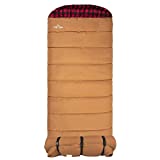 TETON Sports Deer Hunter Sleeping Bag; Warm and Comfortable Sleeping Bag Great for Camping Even in Cold Seasons; Brown, Left Zip