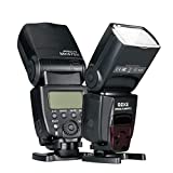 Meike MK570II Manual Camera Flash Speedlite with LCD Display Compatible with Nikon Pentax Panasonic Olympus Fujifilm DSLR Mirrorless Cameras with Hot Shoe