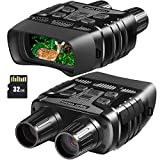 NEWBEA Night Vision Goggles, Digital Infrared Night Vision Binoculars with Take HD Photo & 980P Video from 300m / 984ft in Total Darkness, Night Goggles with 2.31' TFT LCD and 32G Memory Card (Black)