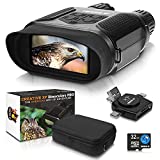 CREATIVE XP Night Vision Goggles - Digital Binoculars w/Infrared Lens, Tactical Gear for Hunting & Security - Black