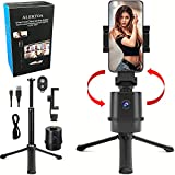 Alertoa Smart Face Tracking Phone Holder Rotation Selfie Stick, Robot Motion Tracking Camera Tripod Stand Webcam, Vlog Shooting Live Streaming Video, Build-in Battery [NO APP Required]