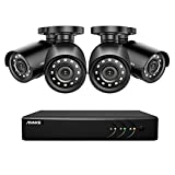 ANNKE 8 Channel Security Camera System 5MP Lite H.265+ CCTV DVR Recorder and (4) 1080P Weatherproof Indoor/Outdoor Surveillance Cameras, Email Alert with Snapshots, No Hard Drive - E200