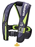 Bluestorm Gear Atmos 40 Inflatable PFD Life Jacket (Hi-Vis Green) | | US Coast Guard Approved Automatic/Manual Life Vest for Adults