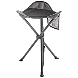 PORTAL Tall Slacker Chair Folding Tripod Stool for Outdoor Camping Walking Hunting Hiking Fishing Travel, Support 225 lbs