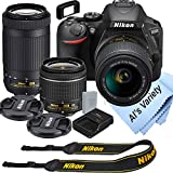 Nikon D5600 DSLR Camera Kit with 18-55mm VR + 70-300mm Zoom Lenses | Built-in Wi-Fi | 24.2 MP CMOS Sensor | EXPEED 4 Image Processor and Full HD 1080p | SnapBridge Bluetooth Connectivity