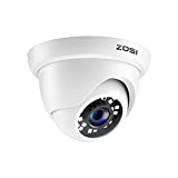 ZOSI 2.0MP 1080P 1920TVL Hybrid 4-in-1 TVI CVI AHD CVBS Security Surveillance CCTV Dome Camera, Weatherproof 80ft IR Day Night Vision For 960H,720P,1080P,5MP,4K analog Surveillance DVR (White)