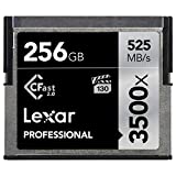 Lexar 256GB Professional 3500x CFast 2.0 Memory Card for 4K Video Cameras, Up to 525MB/s Read, Up to 445MB/s Write Speed
