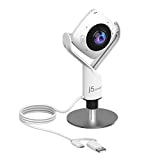 j5create 360 Degree All Around Meeting Webcam - 1080P HD Video Conference Camera with High Fidelity Microphone, USB-C | for Video Conferencing, Online Classes