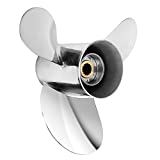 VIF Jason Marine OEM Upgrade 13 1/4 x 17 (Hub Kits Included) Stainless Steel Outboard Propeller for Yamaha Engines 60-115 HP Reference 6E5-45945-01-EL, 15 Tooth, RH