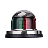 LYCAEA Stainless Steel LED Boat Navigation Lights, Waterproof Marine Navigation Lamp Marine Boat Bow Lights with Red and Green LED for Boat Pontoon Yacht Skeeter,12V