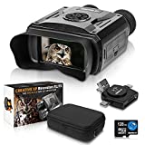 CREATIVE XP Elite Digital Night Vision Binoculars for Adults – Infrared Night Vision Goggles for Hunting, Spy, Military & Tactical - True IR Illuminator for 100% Dark - QHD+ Photos & Videos - 128GB