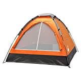 Two-Person Popup Tent - 2 to 3-Season Lightweight Dome Tent for Camping Accessories - Includes Rainfly and Carrying Bag by Wakeman Outdoors