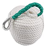 Bang4buck Twisted Dock line, 1/2' x 200' Three Strand Polypropylene Braided Docking Rope Anchor Ropes with Thimble 5850 LB Breaking Strain- Super Strong (1/2 inch 200 Feet)