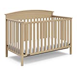 Graco Benton 4-in-1 Convertible Crib (Driftwood) Solid Pine and Wood Product Construction, Converts to Toddler Bed, Day Bed, and Full Size Bed (Mattress Not Included)