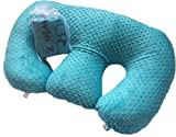 Twin Z Pillow + 1 Teal Cover + Free Travel Bag! Contains NO Foam!