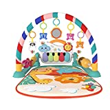 Eners Baby Gyms Play Mats Musical Activity Center Kick & Play Piano Gym Tummy Time Padded Mat for Newborn Toddler Infants(Green)