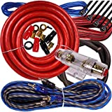Complete 2500W Gravity 4 Gauge Amplifier Installation Wiring Kit Amp Pk2 4 Ga Red - for Installer and DIY Hobbyist - Perfect for Car/Truck/Motorcycle/Rv/ATV, 2500W / RED