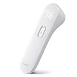 iHealth No-Touch Forehead Thermometer, Digital Infrared Thermometer for Adults and Kids, Touchless Baby Thermometer with 3 Ultra-Sensitive Sensors, Large LED Display and Gentle Vibration Alert (PT3)