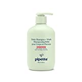 Pipette Baby Shampoo and Body Wash - Rose + Geranium, Tear-Free Bath Time, Hypoallergenic, Moisturizing Plant-Derived Squalane, Non-Toxic, Sulfate Free, 11.8 fl oz