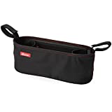 Diono Buggy Buddy Universal Stroller Organizer with Cup Holders, Secure Attachment, Zippered Pockets, Safe & Secure, Black