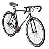Hurley Cutback D Single Speed Drop Bar Road Bike (Black, Large / 21 Fits 5'8'-6'2')