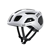 POC, Ventral Air Spin Bike Helmet for Road Cycling, Hydrogen White Raceday, Medium