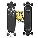 Electric Skateboard, 400W Brushless Motor Electric Skateboard with Remote, 20 MPH & 10 Miles Long-Range, 3 Speeds Adjustment, Max Load 265 lbs, Creative Version 11 Layers Maple Electric Skateboard