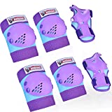 Kids/Youth Knee Pads Elbow Pads Wrist Pads Protective Gear Set Toddler Wrist-guards Palm Knee Pad ,for Roller Bike BMX Cycling Skateboard Skating Riding Scooter Skates Outdoor And Other Extreme Sports