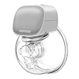 Momcozy Wearable Breast Pump - Hands-Free Breast Pump with 2 Mode & 5 Levels, Portable Electric Wearable Breast Pump, Breastpump Can Be Worn in-Bra, 24mm Gray…