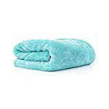The Rag Company - The Liquid8r - Absorbent 70/30 Blend Microfiber Drying Towel for Cars, Trucks, SUVs, Safe for Detailing + Scratch Free, Twist Loop, 1100gsm, 25in x 36in, Aqua Blue