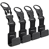 4Pcs Car Hooks for Purses and Bags, Headrest Hanger with Lock