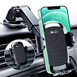 Humixx Car Phone Holder Mount [Military-Grade Super Suction & Stable] Universal Hands-Free Cell Phone Holder for Car Dashboard Windshield Air Vent Car Mount for iPhone Samsung All Smartphones & Cars