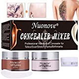 Tattoo Concealer Tattoo Cover Makeup Professional Waterproof Concealer Set to Cover Tattoo/Scar/Acne/Birthmarks, 30g+30g