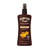 Hawaiian Tropic Sunscreen Protective Tanning Dry Oil Broad Spectrum Sun Care Sunscreen Spray - SPF 15, 8 Ounce (Packaging May Vary)