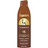 Coppertone Tanning Dry Oil Sunscreen Continuous Spray SPF 15 (5.5 Ounce) (Packaging may vary)