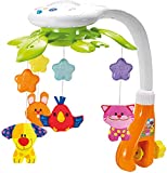 KiddoLab Baby Crib Mobile with Lights and Relaxing Music. Includes Ceiling Light Projector with Stars, Animals. Musical Crib Mobile with Timer. Nursery Toys for Babies Ages 0 and Older