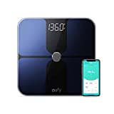 eufy by Anker, Smart Scale with Bluetooth, Body Fat Scale, Wireless Digital Bathroom Scale, 12 Measurements, Weight/Body Fat/BMI, Fitness Body Composition Analysis, Black/White, lbs/kg/st