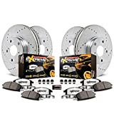 Power Stop K2070-36 Front and Rear Z36 Truck & Tow Brake Kit, Carbon Fiber Ceramic Brake Pads and Drilled/Slotted Brake Rotors