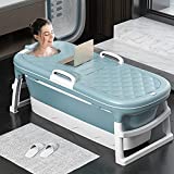 Adult Foldable Bathtub Portable Massage Bathtub Folding Bath Tub with Lid for Adult Children Soaking Tub Home SPA