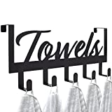 Aesthetic Over The Door Towel Rack for Your Bathroom – Space Saving and Convenient Towel Holder with Sturdy Hooks – The Perfect Addition to Your Bathroom Decor