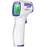 Thermometer for Adults and Kids, FSA Eligible Thermometer, No-Touch Baby Forehead Thermometer, 2 in 1 Body & Surface Mode, Medical Digital Thermometer with Fever Alarm, Silent Mode, White