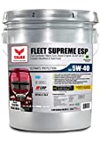 Triax Fleet Supreme ESP 5W-40 API CK-4 Full Synthetic Diesel Engine Oil, Friction Optimized and Boosted with Molybdenum & Nano-Boron, Superb Powerstroke Performance (5 Gallon Pail)