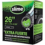 Slime 30045 Bike Inner Tube with Slime Puncture Sealant, Extra Strong, Self Sealing, Prevent and Repair, Schrader Valve, 26' x 1.75-2.125'
