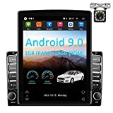 AMPrime Double Din Android Car Stereo with Bluetooth 9.7''Touch Screen Radio FM Turner Support WiFi GPS Mirror Link for Android iOS Phone + Backup Camera Dual USB Cable