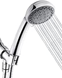 Ezelia High Pressure Shower Head with Pause Mode and Massage Spa, 5 Settings Handheld Showerhead Sprayer with 59' Stainless Steel Hose, Easy to Install, California Compliant 1.8 GPM