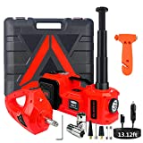 Electric Car Jack 5Ton 12V Hydraulic Floor Jack Lift with Electric Impact Wrench, Car Repair Tool Kit with Tire Inflator Dobetter-DBJAW12
