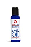 PRO EMU OIL (2 oz) All Natural Emu Oil - AEA Certified - Made In USA - Best All Natural Oil for Face, Skin, Hair and Nails.